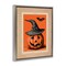 Stupell Industries Vintage Jack-o-Lantern Stamp Floating Frame, design by Arlington Prints